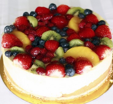 Mixed fruit cheese cake 