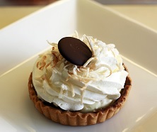 Coconut cream tart