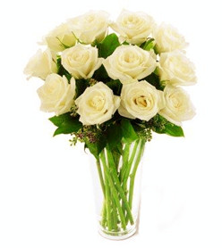 White roses bouquet (12)