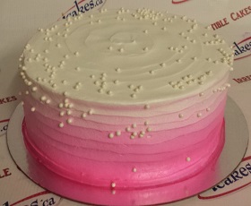 Ombre buttercream cake