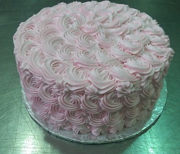 Pink Rosette cake