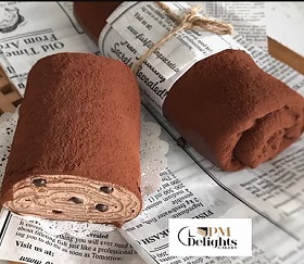 chocolate crepe roll