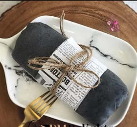 Charcoal Rose Crepes Roll