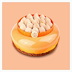 Caramel orange cake