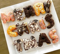 Letter donuts