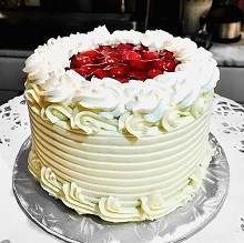 Vegan Vanilla Cherry cake