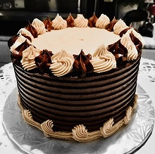 Vegan Triple chocolate mocha cake