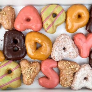 Letter donuts