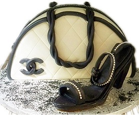 Purse and Shoe Cake