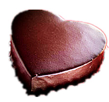 Chocolate heart cake