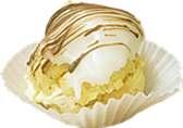 White cream puff