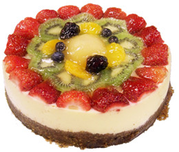 Mixed fruit cheese cake