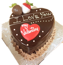 Chocolate heart cake