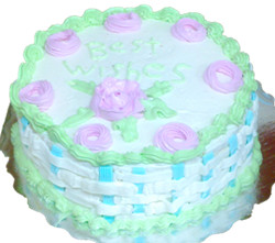 Basket flower cake