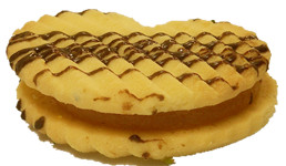 butterfly jam cookie