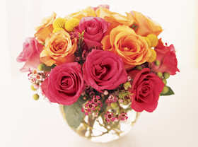 Mixed color roses bouquet dozen