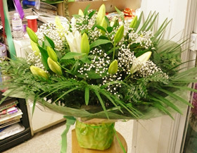 White lilies bouquet