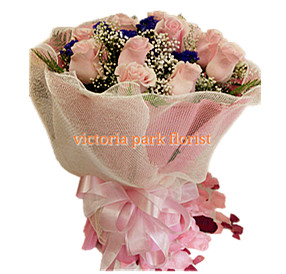 Pink roses premium wrap