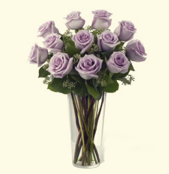 Lavender roses bouquet (dozen)