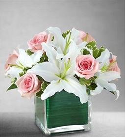 Pink white arrangement