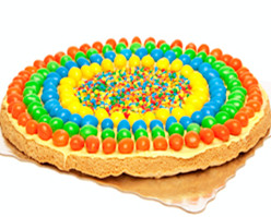 M & M cookiecake