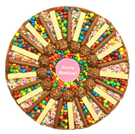 Custom round cookie pizza