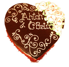 Dark love cake