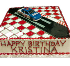 Race car cake