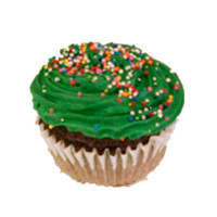 green cupcake