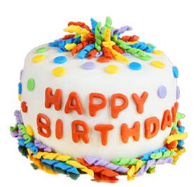 Colorful Birthday cake