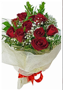 Dozen Roses Hand Tied