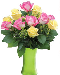 Pink & Yellow roses