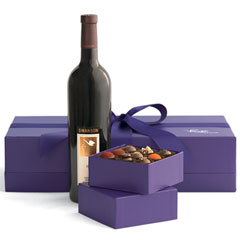 Wine and chocolate combo