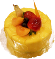 Mango passion fruit cake